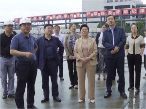 湖南省商务厅曾海平一行来william威廉中文官网环保调研